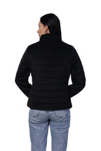 Women's Quilted Jacket in Velvet Fabric