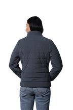 Women's Quilted Jacket in Velvet Fabric