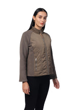 Women's Quilted Poly Twill + Antipilling Fleece Fabric