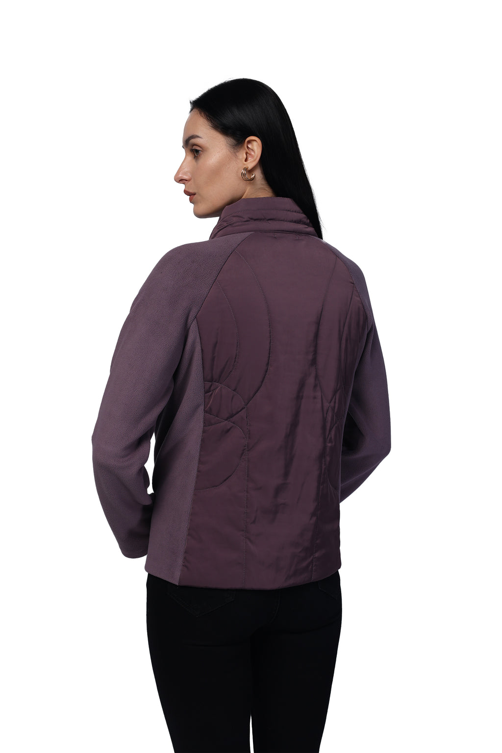 Women's Quilted Poly Twill + Antipilling Fleece Fabric
