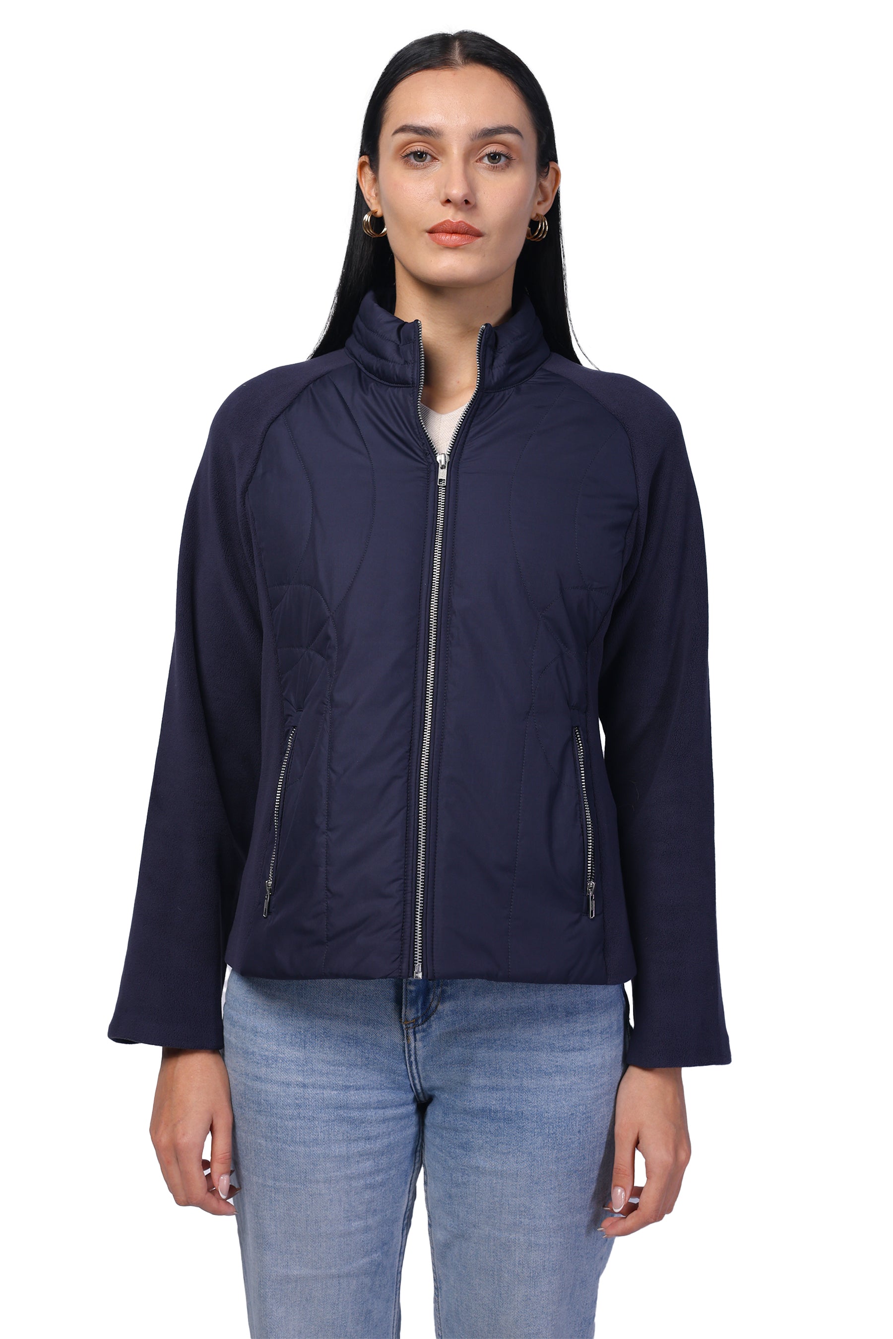 Women's Quilted Poly Twill + Antipilling Fleece Fabric