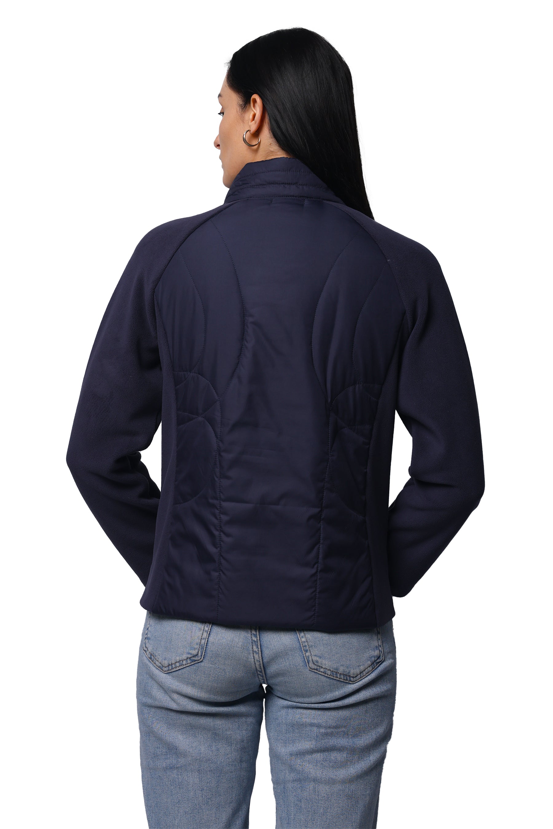 Women's Quilted Poly Twill + Antipilling Fleece Fabric