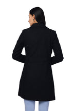 Women's Double Breasted Woolen Long Coat