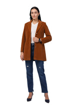Women's Semi Long Coat in Velvet Fabric