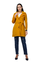 Women's Long Coat in Fur Tweed Fabric