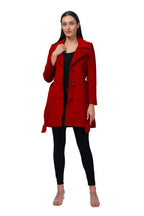 Women's Long Coat in Fur Tweed Fabric