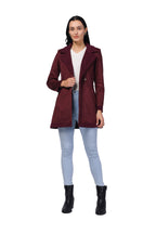 Women's Semi Long Coat in Anti Pilling Suede Fabric