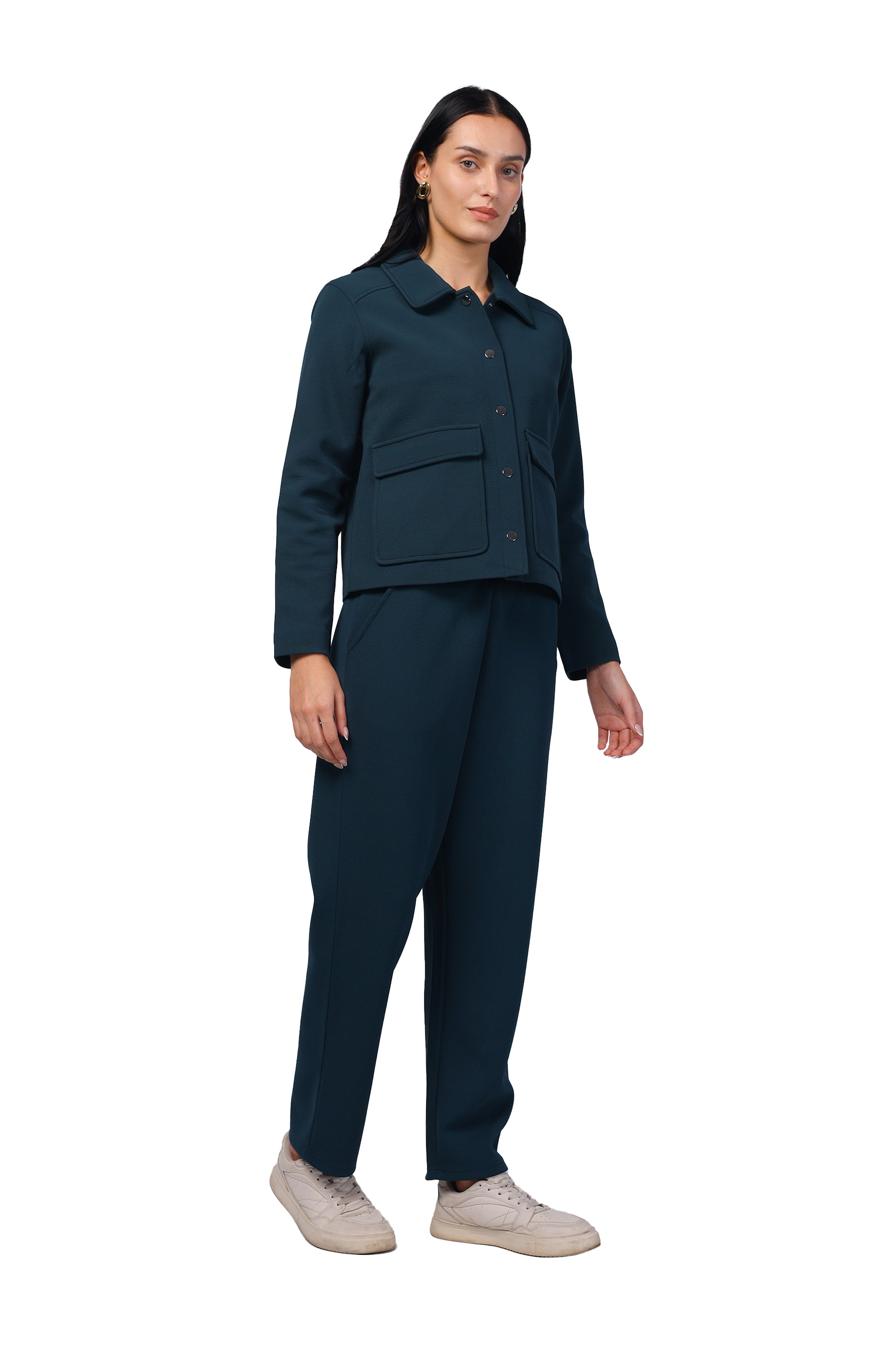 Women's Co-Ord Set in Scuba Crush Fabric