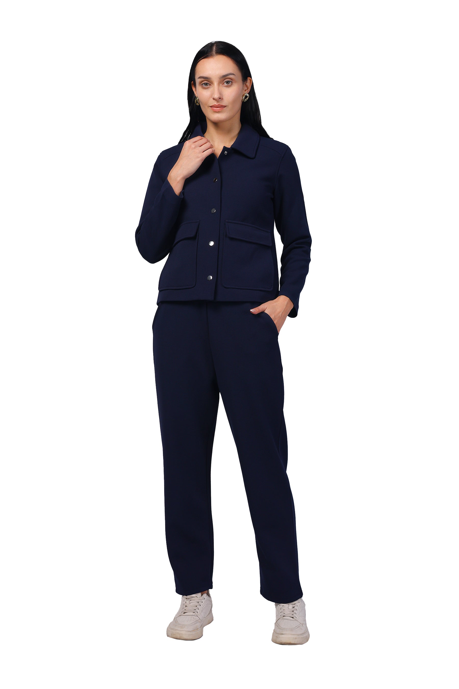 Women's Co-Ord Set in Scuba Crush Fabric