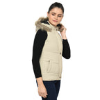 Women's Sleeveless Quilted Jacket in Poly Fabric
