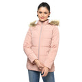 Women's Quilted Jacket with Removable Hood