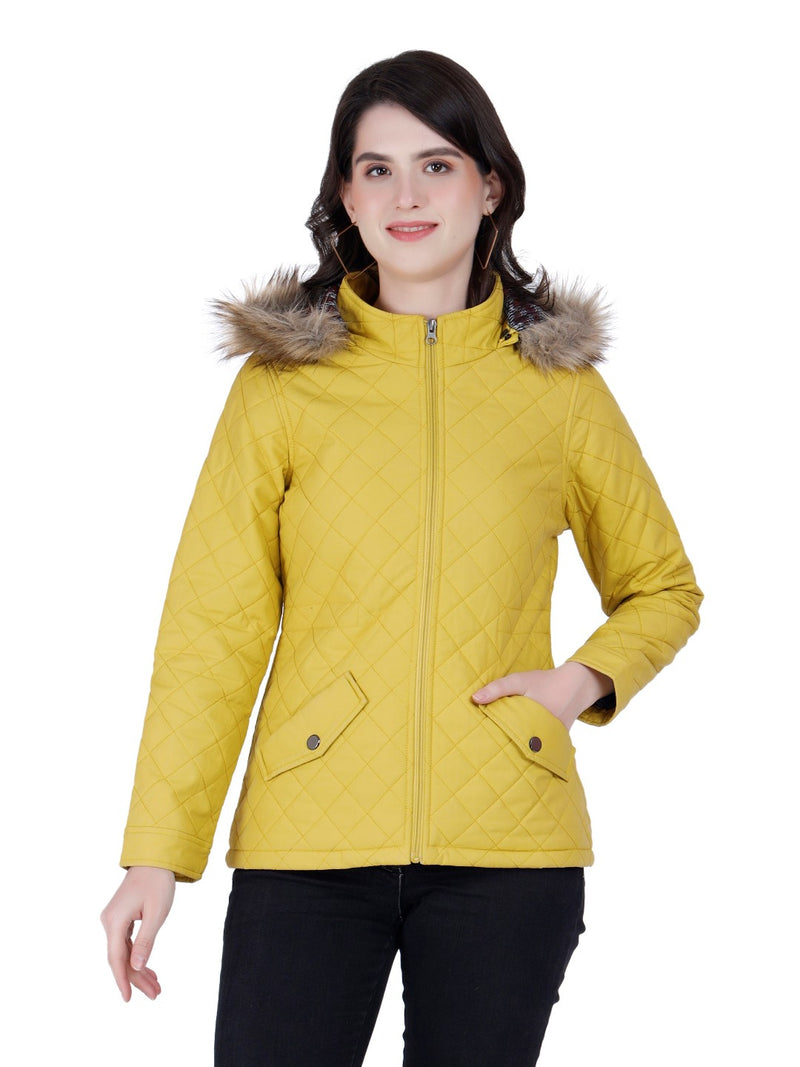 Women's Quilted Jacket in Cotton Fabric