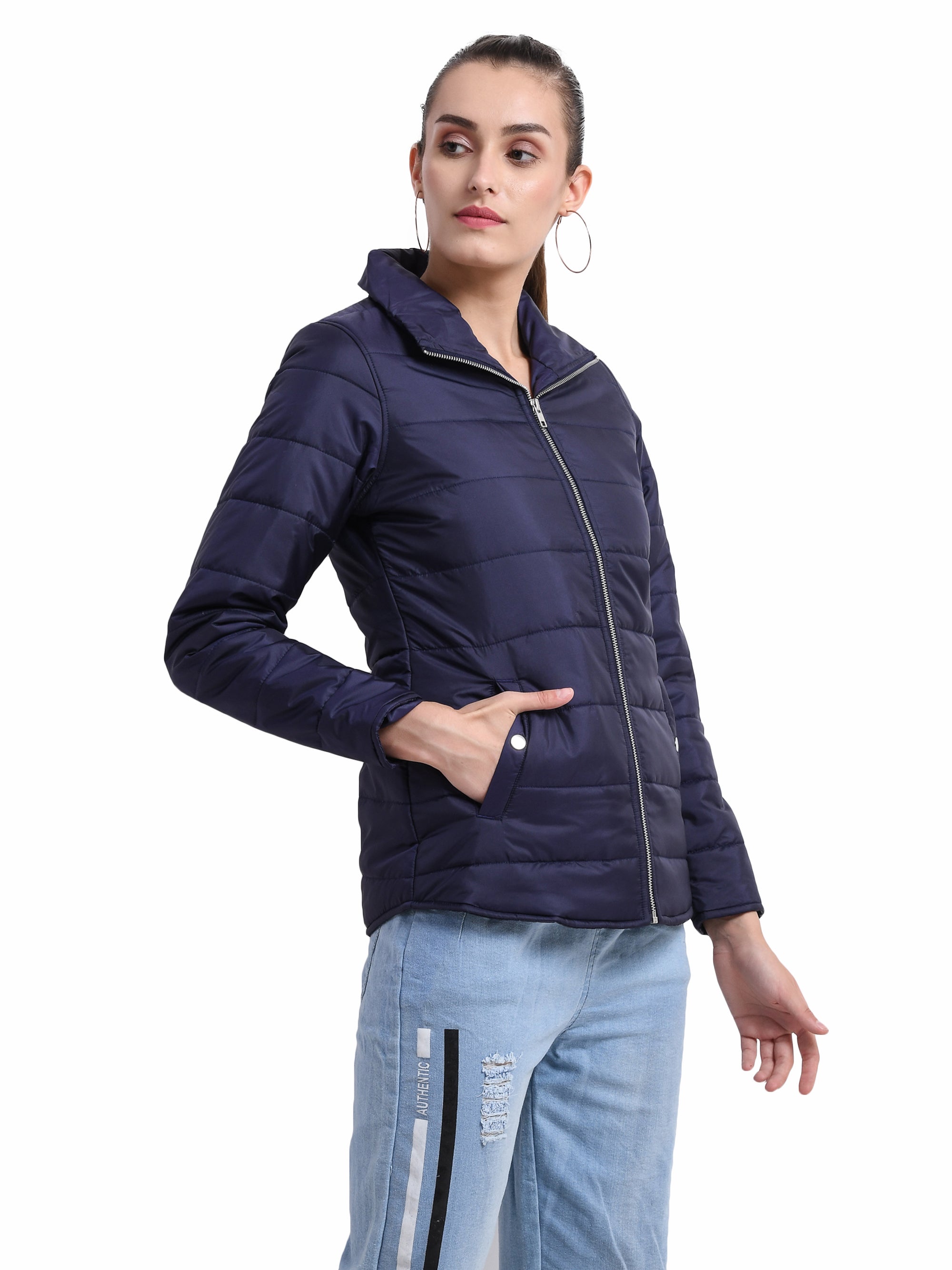 Women's Quilted Polyester Jacket