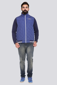 Blue Quilted Jacket