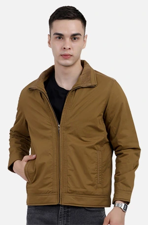 A model wearing a cotton jacket