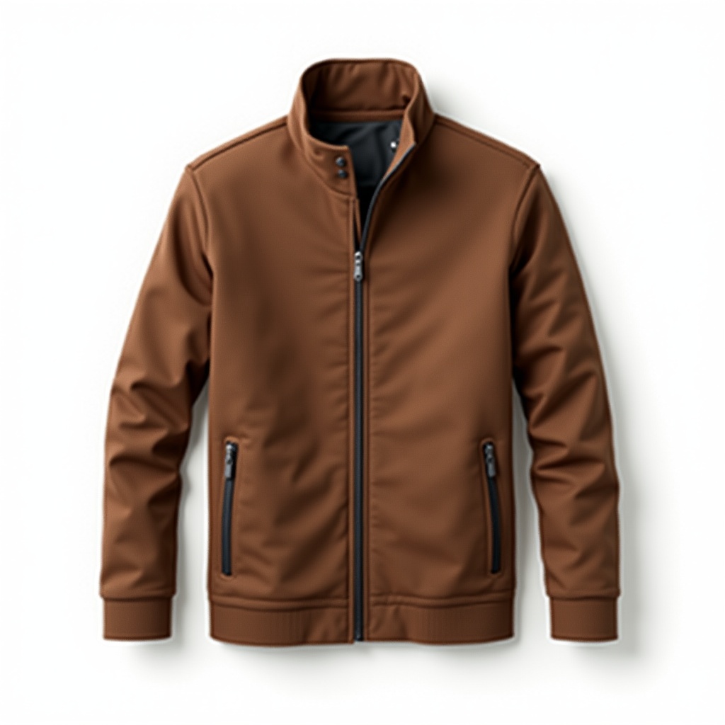 The image features Coatnsmore's men's high neck quilted jacket with washed cotton in a rich brown color, showcasing a sleek design, zip closure, and stylish, comfortable fit. The image features Coatnsmore's men's high neck quilted jacket with washed cotton in a rich brown color, showcasing a sleek design, zip closure, and stylish, comfortable fit.