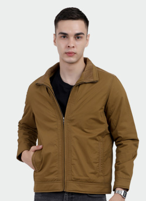 Model showcasing Cotton Jackets For Men