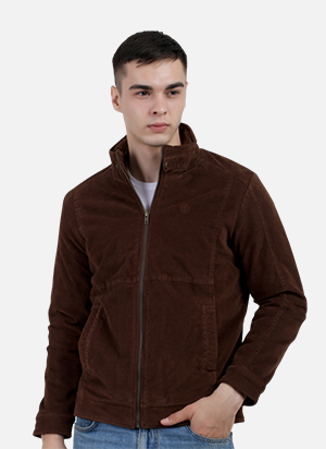 Model showcasing Brown Jackets For Men & Women
