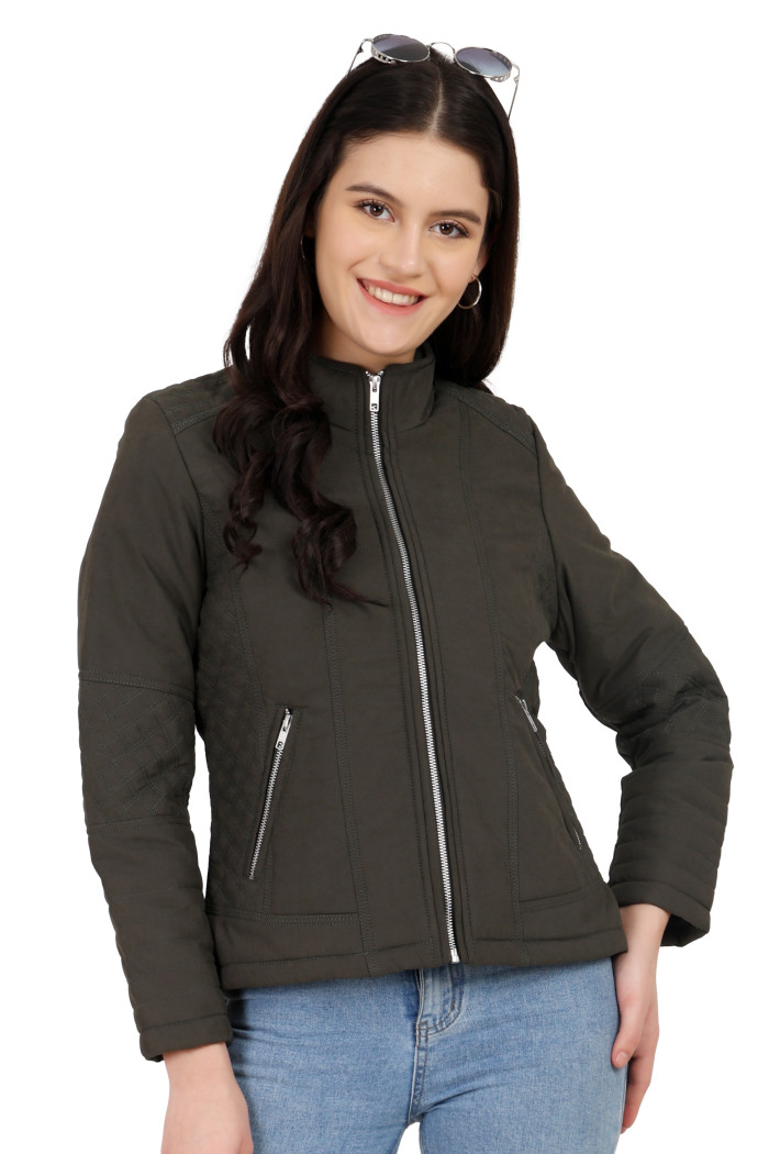Model showcasing Motorcycle Jackets For Women