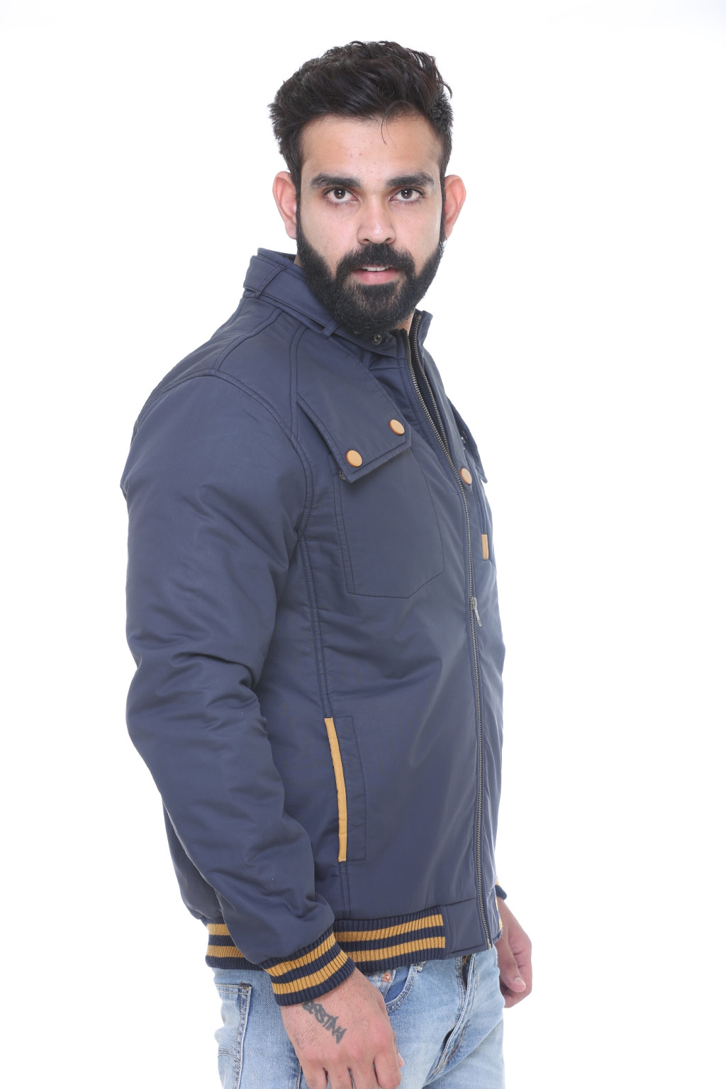 High neck winter jacket best sale