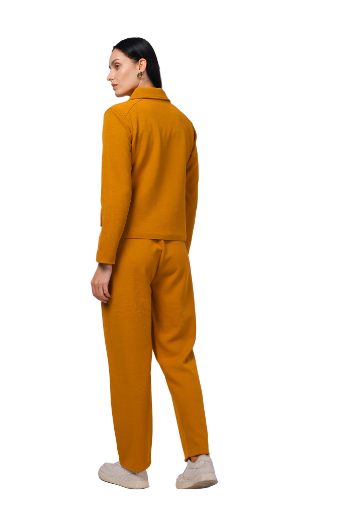 A model showcasing Women Co-ord Set in Scuba Crush Fabric thumbnail.